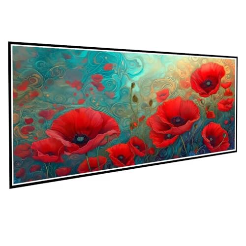 Diamond Painting Blume Diamond Painting Groß XXL 70x140cm Mosaik Bastelset Erwachsene Rot Crystal Art Malerei Stickerei Kreuzstich Basteln Wohnzimmer Schlafzimmer Wand Dekor Frauen Geschenke V-892 Diamond Painting Blume Diamond Painting Groß XXL 70x140cm Mosaik Bastelset Erwachsene Rot Crystal Art Malerei Stickerei Kreuzstich Basteln Wohnzimmer Schlafzimmer Wand Dekor Frauen Geschenke V-892 von Dnnufagg