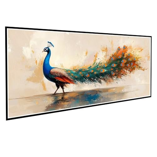 Diamond Painting Erwachsene kinder Pfau Diamond Painting XXL 80x160cm Full Drill Comics Diamant Painting Bilder Perlen Bilder Malerei Bastelset Mosaikherstellung, Wand Dekor Geschenke Mädchen V-902 von Dnnufagg
