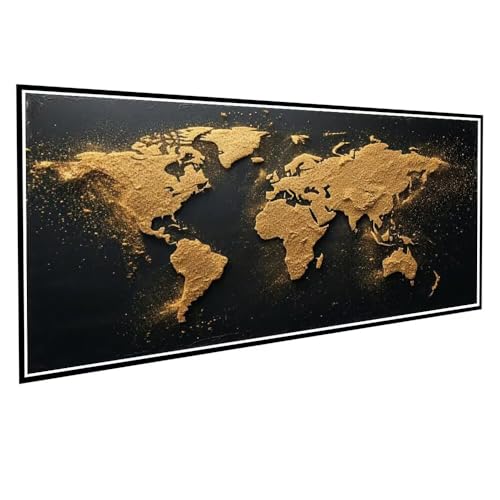 Diamond Painting Erwachsene kinder Weltkarte Diamond Painting XXL 60x120cm Full Drill Gelb Diamant Painting Bilder Perlen Bilder Malerei Bastelset Mosaikherstellung, Wand Dekor Geschenke Mädchen V-877 Diamond Painting Erwachsene kinder Weltkarte Diamond Painting XXL 60x120cm Full Drill Gelb Diamant Painting Bilder Perlen Bilder Malerei Bastelset Mosaikherstellung, Wand Dekor Geschenke Mädchen V-877 von Dnnufagg