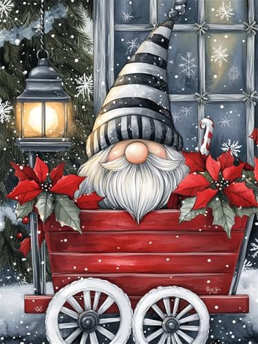 Diamond Painting Weihnachten 5D Diamant Painting Bilder Zwerg 50x70 cm, Runder Full Drill Diamanten Malerei für erwachsene Anfänger mit Zubehör DIY Mosaikherstellung Bastelset für Wanddeko G-266 Diamond Painting Weihnachten 5D Diamant Painting Bilder Zwerg 50x70 cm, Runder Full Drill Diamanten Malerei für erwachsene Anfänger mit Zubehör DIY Mosaikherstellung Bastelset für Wanddeko G-266 von Dnnufagg