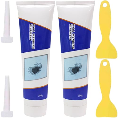 Mart Wall Repair Kit, White Walls Hole Patch Putty, Walls Patch Paste for Holes Drywall, Wall Repair Paste Putty Kit with Scraper (2set) von Dnyun