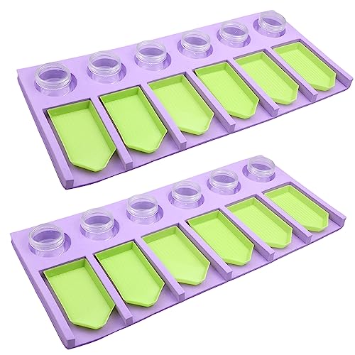 Doafoce 2 Stück Diamond Painting Zubehör Tray Organizer mit 12 Tabletts und Vorratsbehälter Diamant Malerei Zubehör Organizer Kits 6 Fächer Diamond Painting Organizer für DIY-Malerei, Handwerk Doafoce 2 Stück Diamond Painting Zubehör Tray Organizer mit 12 Tabletts und Vorratsbehälter Diamant Malerei Zubehör Organizer Kits 6 Fächer Diamond Painting Organizer für DIY-Malerei, Handwerk von Doafoce