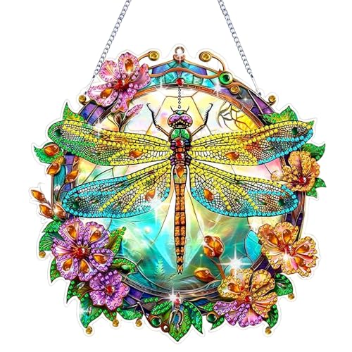 Doafoce Libelle Diamond Painting Anhänger, Diamond Painting Türkranz, Diamant Painting Bilder, Diamond Painting Deko, Diamond Painting Windspiel, für Wand und Eingang Dekoration Doafoce Libelle Diamond Painting Anhänger, Diamond Painting Türkranz, Diamant Painting Bilder, Diamond Painting Deko, Diamond Painting Windspiel, für Wand und Eingang Dekoration von Doafoce
