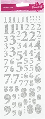Anita's Scrapbooking-Stickers, Silber, Einheitsgröße von Docrafts