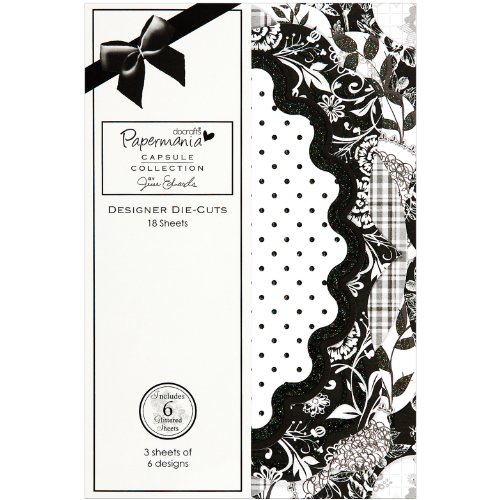 DOCrafts Papermania Designer-Stanzformen, Bexley-Schwarz, 18 Stück von Docrafts