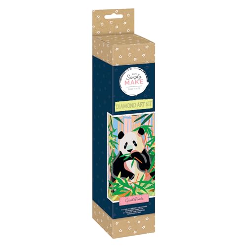 Simply Make Diamond Art Kit - Giant Panda - Diamond Painting Kits for Adults, Vibrant Picture Canvas with Accessories, For Home Decor or Wall Hang Accessory, Gem Tool Included - Art & Craft Kit Simply Make Diamond Art Kit - Giant Panda - Diamond Painting Kits for Adults, Vibrant Picture Canvas with Accessories, For Home Decor or Wall Hang Accessory, Gem Tool Included - Art & Craft Kit von Docrafts