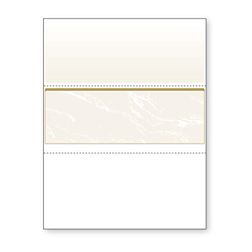 DocuGard Gold Marble Middle Check, 21,6 x 27,9 cm, 10,9 kg, 500 Blatt, 1 Check pro Blatt (04513) von DocuGard