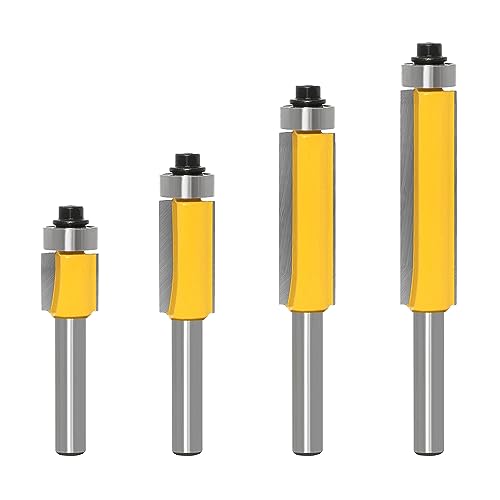 4 Stück Bündigfräser Nutfräser Bündigfräser 8mm Bündigfräser Kugellager Oben Schneidewerkzeuge für die Holzbearbeitung zum Präzisen Bündigen Schneiden von Holzkanten 4 Stück Bündigfräser Nutfräser Bündigfräser 8mm Bündigfräser Kugellager Oben Schneidewerkzeuge für die Holzbearbeitung zum Präzisen Bündigen Schneiden von Holzkanten von Dog's Booty