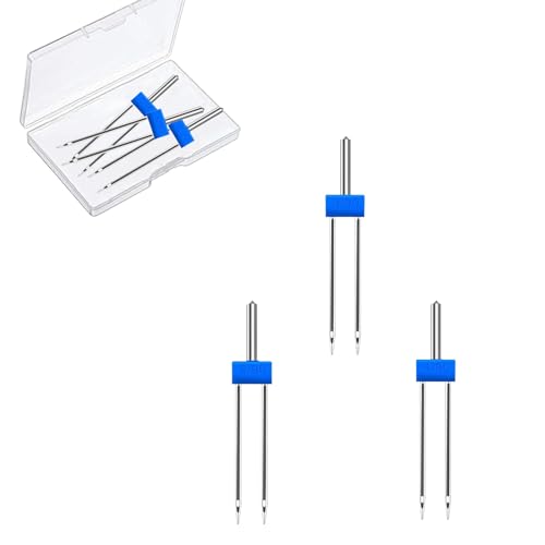 3 Pack Zwillingsnadeln für Haushaltsnähmaschine, Stretchmaschine Doppelnadeln, Doppelnadeln für Nähmaschine, 3 Größen Zwillingsnadeln gemischt 2,0/90, 3,0/90, 4,0/90 3 Pack Zwillingsnadeln für Haushaltsnähmaschine, Stretchmaschine Doppelnadeln, Doppelnadeln für Nähmaschine, 3 Größen Zwillingsnadeln gemischt 2,0/90, 3,0/90, 4,0/90 von Dogxiong