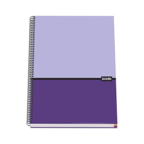 Dohe - Notizbuch A4 (gefütterter Deckel - innen 5 mm) - Violett - DUO von DOHE