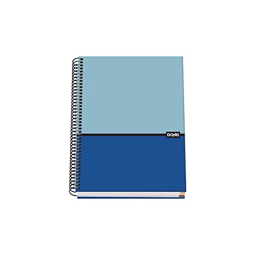 Dohe - Notizbuch A5 (gefütterter Deckel - innen 5 mm) - Farbe blau - DUO von DOHE
