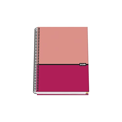 Dohe - Notizbuch A5 (gefütterter Deckel - innen 5 mm) - Rosa - DUO von DOHE