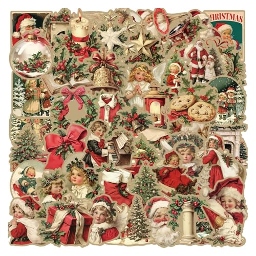 100 Stück Aufkleber Weihnachten - Niedlicher Sticker Weihnachten, Weihnachtsmann Rentier | Selbstklebende Weihnachtsdeko Geschenk Aufkleber | Für Kinder Christmas Geschenk Wasserdicht 100 Stück Aufkleber Weihnachten - Niedlicher Sticker Weihnachten, Weihnachtsmann Rentier | Selbstklebende Weihnachtsdeko Geschenk Aufkleber | Für Kinder Christmas Geschenk Wasserdicht von Doiyislem