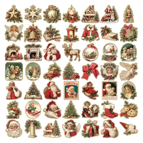 50/100 Stück Aufkleber Weihnachten - Niedlicher Sticker Weihnachten, Weihnachtsmann Rentier | Selbstklebende Weihnachtsdeko Geschenk Aufkleber | Für Kinder Christmas Geschenk Wasserdicht 50/100 Stück Aufkleber Weihnachten - Niedlicher Sticker Weihnachten, Weihnachtsmann Rentier | Selbstklebende Weihnachtsdeko Geschenk Aufkleber | Für Kinder Christmas Geschenk Wasserdicht von Doiyislem