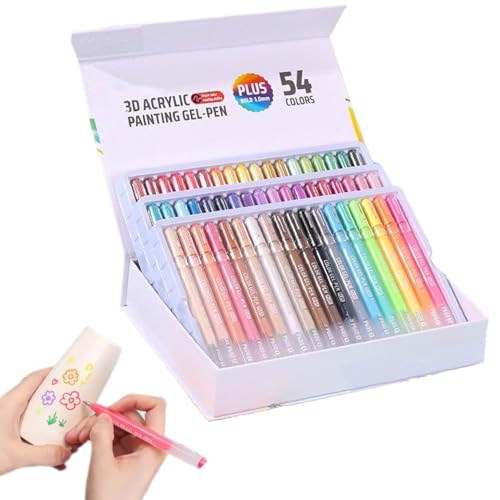 Doiyislem Akryl Gelstifte,Karten Marker | 3D Glitzer 1mm Spitze Für Entspannungsmalen Stoff Holz Keramik Kunst Basteln Schule Erwachsene Scrapbooking Doiyislem Akryl Gelstifte,Karten Marker | 3D Glitzer 1mm Spitze Für Entspannungsmalen Stoff Holz Keramik Kunst Basteln Schule Erwachsene Scrapbooking von Doiyislem