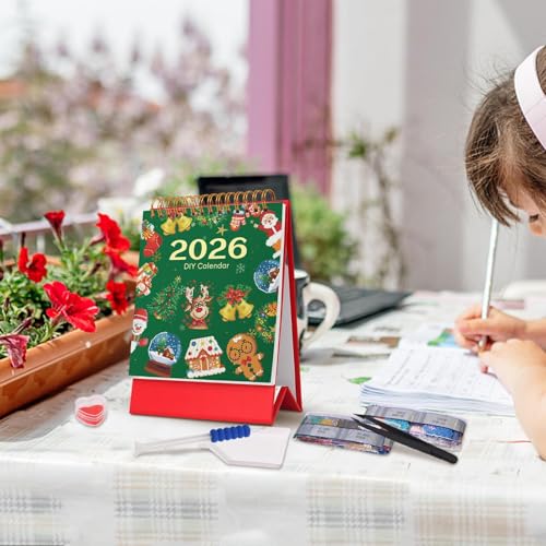 Doiyislem -Kunst Schreibtischkalender | 2026 Stehkalender Bastelset Mit Malen - Bastelbedarf Jahresplaner Für Weihnachten Zuhause Schule Erwachsene Anfänger Doiyislem -Kunst Schreibtischkalender | 2026 Stehkalender Bastelset Mit Malen - Bastelbedarf Jahresplaner Für Weihnachten Zuhause Schule Erwachsene Anfänger von Doiyislem