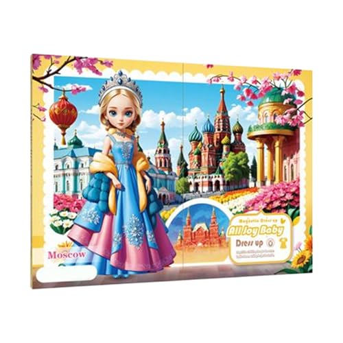 Doiyislem Magnetic Dress Up - Magnet Sticker Prinzessin Verkleidungsspiel | Rollenspiel Puzzle pädagogisches Spielzeug für Schule Zuhause Autofahrt Mädchen Geburtstag Weihnachten Doiyislem Magnetic Dress Up - Magnet Sticker Prinzessin Verkleidungsspiel | Rollenspiel Puzzle pädagogisches Spielzeug für Schule Zuhause Autofahrt Mädchen Geburtstag Weihnachten von Doiyislem