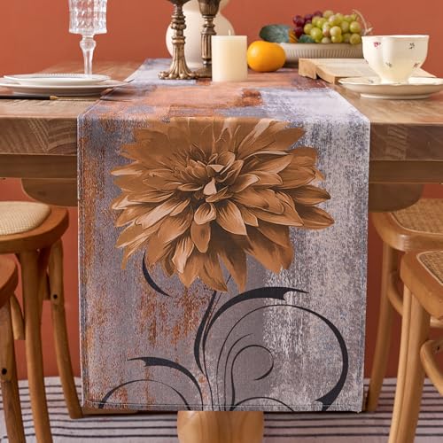 Tischläufer Braun Gray Blume Outdoor Tischläufer Wetterfest Tischläufer Sommer Tischläufer Abstrakt Rustikales Ölgemälde Tischläufer Abwaschbar Tischdecke für Küche Esstisch Couchtisch 33x183cm Tischläufer Braun Gray Blume Outdoor Tischläufer Wetterfest Tischläufer Sommer Tischläufer Abstrakt Rustikales Ölgemälde Tischläufer Abwaschbar Tischdecke für Küche Esstisch Couchtisch 33x183cm von Dokeleen