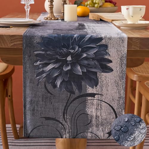 Tischläufer Grau Tischläufer Schwarz Tischläufer mit Blume Tischläufer Outdoor Wetterfest Tischläufer Abwaschbar Rustikales Ölgemälde Dekoration für Küche Kaffee Urlaub Partys Hochzeit 40x140cm Tischläufer Grau Tischläufer Schwarz Tischläufer mit Blume Tischläufer Outdoor Wetterfest Tischläufer Abwaschbar Rustikales Ölgemälde Dekoration für Küche Kaffee Urlaub Partys Hochzeit 40x140cm von Dokeleen