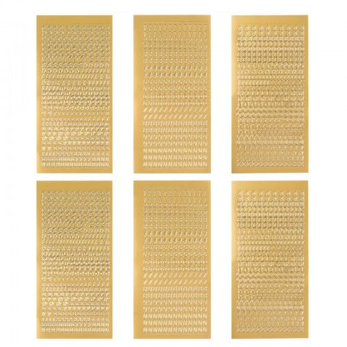 6 Blatt Buchstaben Zahlen Aufkleber Selbstklebende Groß und Klein Buchstaben Aufkleber mit Zahlen, Wachsbuchstaben für Kerzen Klebebuchstaben für Taufe Kommunion Hochzeit Fotoalbum Scrapbook (Gold) 6 Blatt Buchstaben Zahlen Aufkleber Selbstklebende Groß und Klein Buchstaben Aufkleber mit Zahlen, Wachsbuchstaben für Kerzen Klebebuchstaben für Taufe Kommunion Hochzeit Fotoalbum Scrapbook (Gold) von Dokeno