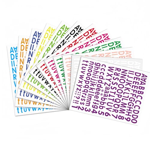 Dokeno 12 Blatt Bögen Buchstaben Aufkleber Bunt Buchstaben Sticker 1512pcs Vinyl Wetterfest Aufkleber Selbstklebende Zahlen Aufkleber Buchstaben Sticker Aufkleber Buchstaben+Nummer Dokeno 12 Blatt Bögen Buchstaben Aufkleber Bunt Buchstaben Sticker 1512pcs Vinyl Wetterfest Aufkleber Selbstklebende Zahlen Aufkleber Buchstaben Sticker Aufkleber Buchstaben+Nummer von Dokeno