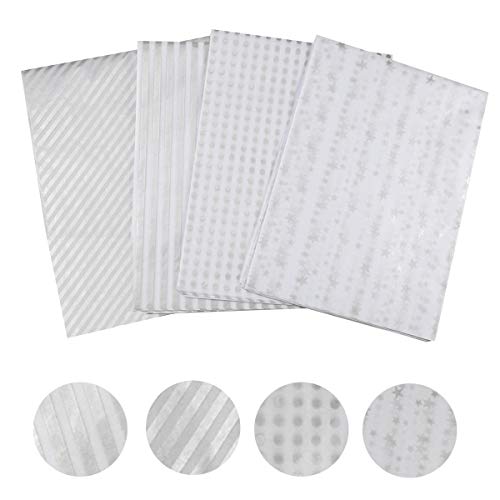 Dokeno 60 Stück Seidenpapier Silber, 70 x 50 cm Geschenkpapier Weiß mit Silber, Geschenkpapier Geburtstag, Seidenpapier Silber Metallic, Geschenkpapier Set für Weihnachten, Hochzeit Geschenkverpackung Dokeno 60 Stück Seidenpapier Silber, 70 x 50 cm Geschenkpapier Weiß mit Silber, Geschenkpapier Geburtstag, Seidenpapier Silber Metallic, Geschenkpapier Set für Weihnachten, Hochzeit Geschenkverpackung von Dokeno