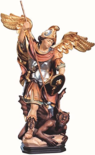 Heiligenfigur Heiliger Erzengel Michael H 20 cm Holzfigur Holz geschnitzt Schutzpatron Statue aus Ahornholz Heiligenfigur Heiliger Erzengel Michael H 20 cm Holzfigur Holz geschnitzt Schutzpatron Statue aus Ahornholz von Dolfi