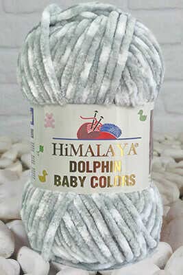 Himalaya Delphin Baby Colors (5er-Pack), 5 x 100 g, super sperriges Himalaya-Garn, Deckengarn, Samtgarn, Strickgarn, Amigurumi-Garn (80432) von Dolphin Baby