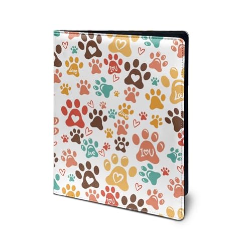 Dolyues A4-Klemmbrettmappe mit Sonnenblumen-Motiv, Kolibri-Druck, Leder, Business-Portfolio, Padfolio-Mappe, Klemmbrett mit Schreibblock, Innentasche, Konferenz-Dokumentenhalter von Dolyues