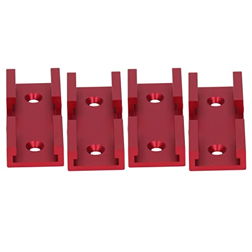 T Intersection Teile Aluminiumlegierung Holzbearbeitungsanschluss Carpenter Universal Set (Rot) von Domary