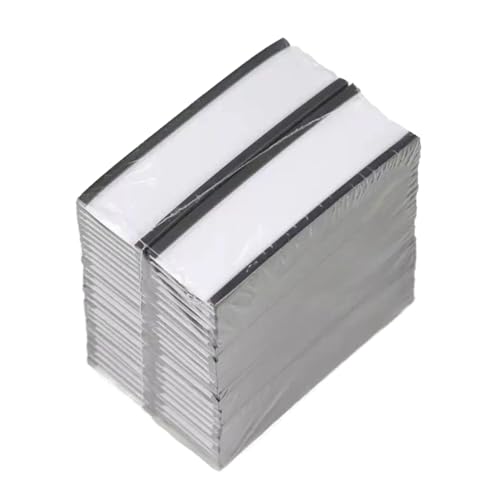 30/50x Etikettenhalter für Metallregal Whiteboard C-Kanal Datenkartenhalter mit Schutzfolie 30/50x C Kanal Etikettenhalter Datenkartenhalter für Racks von Domasvmd