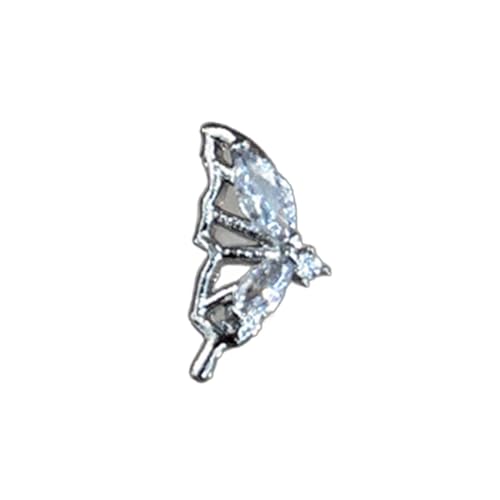 3D-Schmetterling aus Metall mit Strasssteinen, Schmetterlings-Nägel, Kunst-Charm, für Nägel, Kunstdekorationen, Metallnieten von Domasvmd