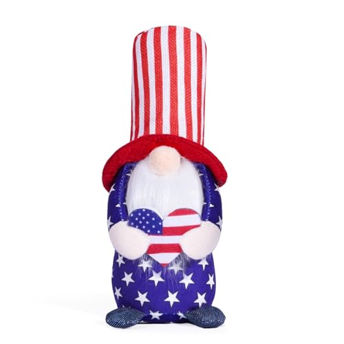 Amerikanischer Unabhängigkeitstag, Spielzeug, einzigartiger Zwerg, weich, gefüllt für Feiertage, gestreifte Zwerge von Domasvmd