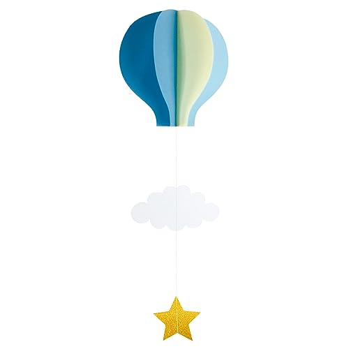 Domasvmd Heißluftballon + Stern hängende Dekorationen, ideal für Hochzeitstage, schöne hängende Ornamente, Geburtstagsparty-Dekorationen von Domasvmd