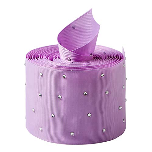 Domasvmd Regenbogen-Ripsband mit Strasssteinen, Perlenband für Haarschleifen, Geschenkverpackungen Domasvmd Regenbogen-Ripsband mit Strasssteinen, Perlenband für Haarschleifen, Geschenkverpackungen von Domasvmd