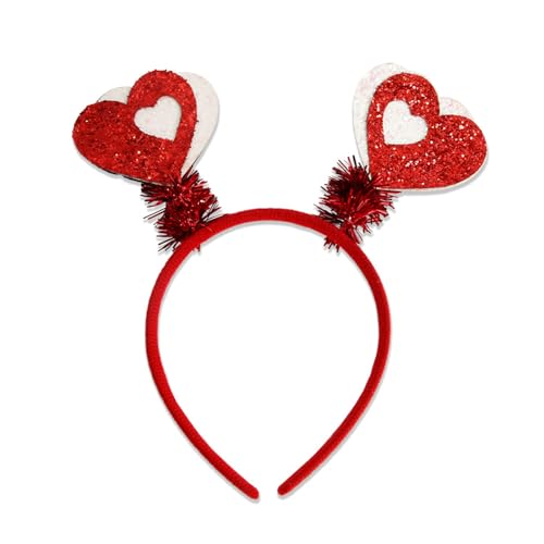 Domasvmd Valentinstag Stirnband Glitzer Liebe Herz Haarband Haarreifen für Hochzeit Verlobung Kopfbedeckung Prpps Haarschmuck Valentinstag Stirnband Domasvmd Valentinstag Stirnband Glitzer Liebe Herz Haarband Haarreifen für Hochzeit Verlobung Kopfbedeckung Prpps Haarschmuck Valentinstag Stirnband von Domasvmd