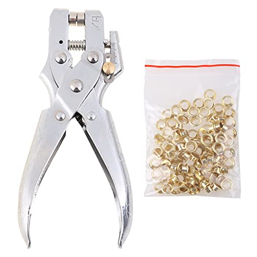 Loch-Handzange mit 100 Stück Ösen, Riemen, Gürtelnieten, Zange, Ösen-Setter, Handwerkzeuge, Zange Loch-Handzange mit 100 Stück Ösen, Riemen, Gürtelnieten, Zange, Ösen-Setter, Handwerkzeuge, Zange von Domasvmd