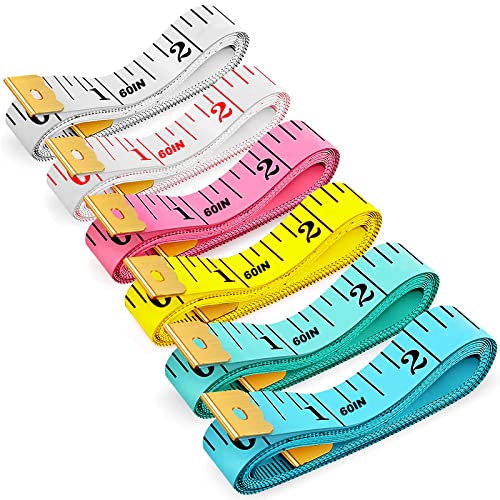 6 x weiches Maßband für Körper, doppelte Skala, kleiner Stoff, Nähen, Schneiderstoff, Taille, rosa, Maßband für Körpermaße, Gewichtsverlust, 150 cm 6 x weiches Maßband für Körper, doppelte Skala, kleiner Stoff, Nähen, Schneiderstoff, Taille, rosa, Maßband für Körpermaße, Gewichtsverlust, 150 cm von Dombbfye