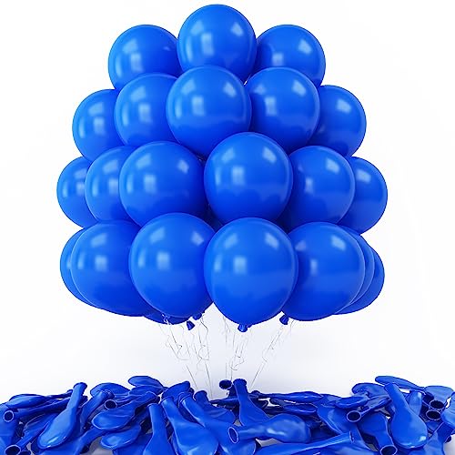 Luftballons Blau 12 Zoll 30 Stück Dunkelblau Latex Luftballons Matt Blau Helium Partyballon für Junge Mann Babyparty Hochzeitstag Verlobung Brautparty JubiläUm Geschlecht Geburtstag Party Dekoration von Domgoge