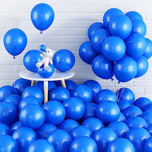 Luftballons Blau 12 Zoll 60 Stück Dunkelblau Latex Luftballons Matt Blau Helium Partyballon für Junge Mann Babyparty Hochzeitstag Verlobung Brautparty JubiläUm Geschlecht Geburtstag Party Dekoration von Domgoge