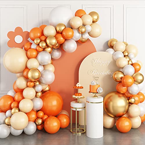 Luftballons Girlande Orange, 106 Stück Orange Apricot Weiß Metallic Gold Luftballons Girlande Kit, Geburtstag Luftballons für Herbst Erntedankfest Babyparty Hochzeitstag Festival Party Dekorationen Luftballons Girlande Orange, 106 Stück Orange Apricot Weiß Metallic Gold Luftballons Girlande Kit, Geburtstag Luftballons für Herbst Erntedankfest Babyparty Hochzeitstag Festival Party Dekorationen von Domgoge