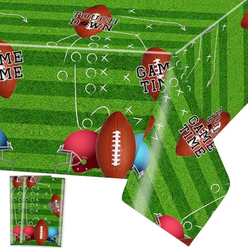 Rugby Tischdecke American Football Tischdecken Fußball Plastik Tischtuch Rechteckige Wasserdicht Rugby Motiv Kinder Geburtstag Sportfans Party Dekoration, 137 x 274cm, 2 Stück Rugby Tischdecke American Football Tischdecken Fußball Plastik Tischtuch Rechteckige Wasserdicht Rugby Motiv Kinder Geburtstag Sportfans Party Dekoration, 137 x 274cm, 2 Stück von Domgoge