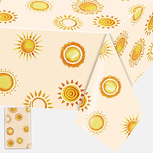 Tischdecke Sonne, Gelb Einweg Sonnenblumen Tischdecke, 108*54 Zoll Rechteckig Wasserdicht Dünn Plastic Sonne Tischtuch für Kinder Sonne Thema Geburtstag Jubiläum Karneval Babyparty Party Dekorationen Tischdecke Sonne, Gelb Einweg Sonnenblumen Tischdecke, 108*54 Zoll Rechteckig Wasserdicht Dünn Plastic Sonne Tischtuch für Kinder Sonne Thema Geburtstag Jubiläum Karneval Babyparty Party Dekorationen von Domgoge
