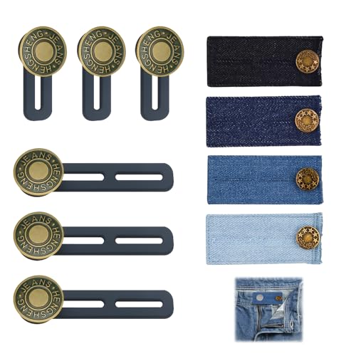 Hosenbunderweiterung Hosenknopf, 10 Stück Verstellbare Hosenknopf Verlängerung, Hosenerweiterung Schwangerschaft, Hosen Expander Button Für Hemd Hosen Kleid Hosen Schwangere Hosen - Unisex von Domicubes