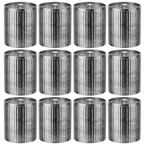 Domivirgo Leere Kerzendosen für Kerzenherstellung, 284 ml, Vintage-Stil, Kerzengläser mit Deckel, 12 Stück Domivirgo Leere Kerzendosen für Kerzenherstellung, 284 ml, Vintage-Stil, Kerzengläser mit Deckel, 12 Stück von Domivirgo