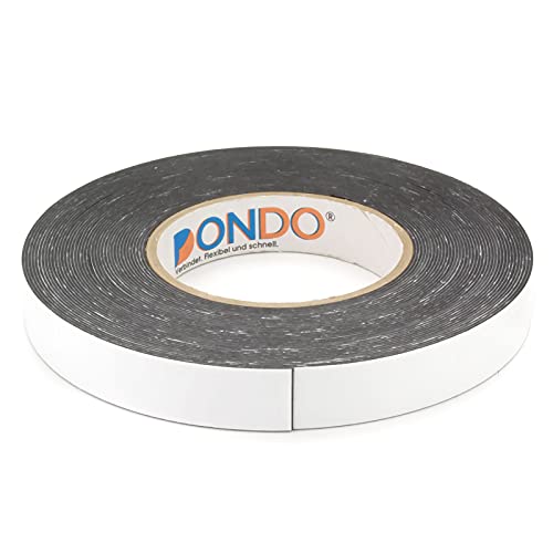 DonDo doppelseitiges Montageklebeband Schaumstoff Klebeband aus PE-Schaum stark klebend 19mm x 14 Meter von DonDo