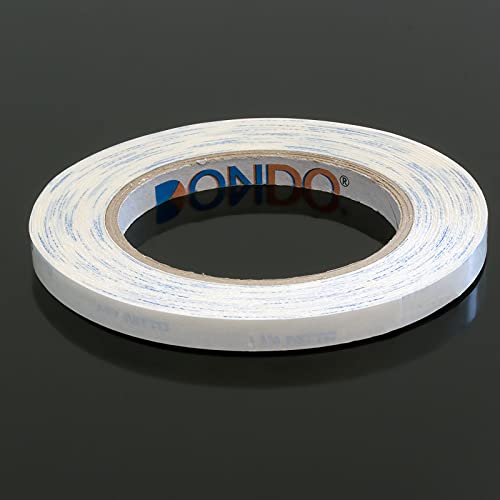 DonDo GTSK Klebeband doppelseitig stark klebend Vliesklebeband für Gummi Metall Glas und schwer zu verklebende Kunststoffe inklusive Haftvermittler + Reinigungstuch 9mm x 25m von DonDo