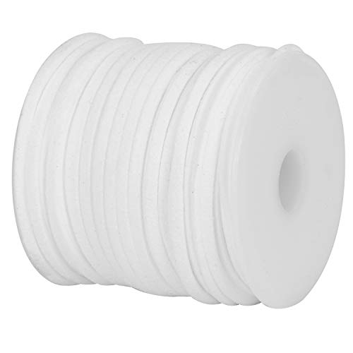 DonDon Veloursband 3 mm DIY 30 Meter Velours Rolle - Weiß von DonDon