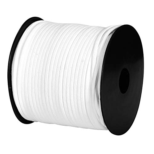 DonDon Veloursband 3 mm DIY 90 Meter Velours Rolle - Weiß von DonDon