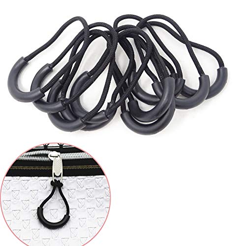 DonLeeving WG98 U-zipper head pull tail rope, Acrylic, schwarz 1 von DonLeeving